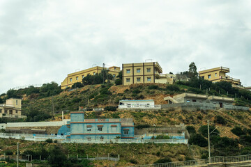 Obraz premium Driving through lush landscape in Morocco