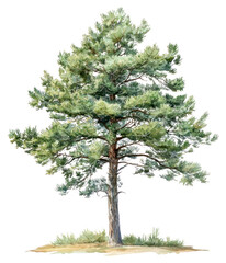 Fototapeta premium PNG Western white pine tree illustration plant beautiful.
