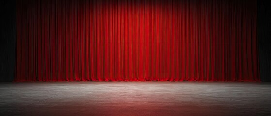 Red Velvet Curtains on Stage: A Dramatic Backdrop