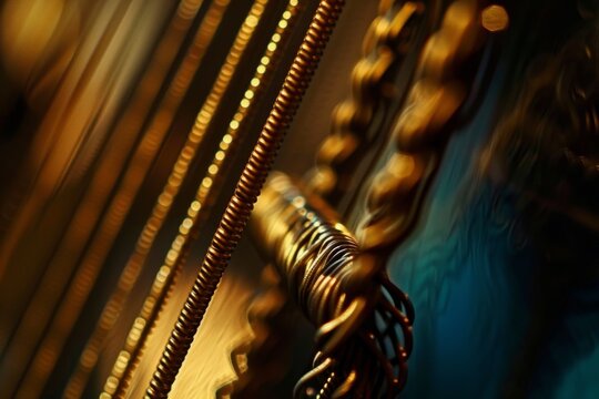 Vibrating Guitar String Close-Up