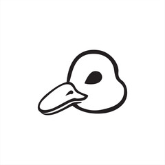 duck icon, vector illustration of a duck