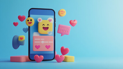 mobile phone with colorful application icons