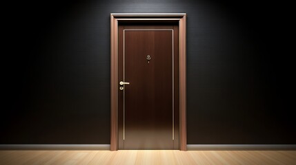 Closed door for privacy, safety, or security