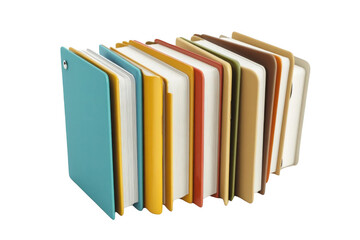 Fototapeta premium Colorful Books Stand Together, Symbolizing Knowledge and Learning with Literature, Library, and Wisdom.
