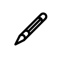 vector illustration of a pencil
