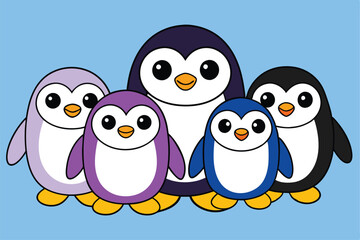 Cute Bird vector art in illustration on a white background