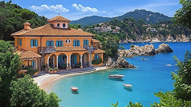 Luxurious Mediterranean Villa Beachfront Estate