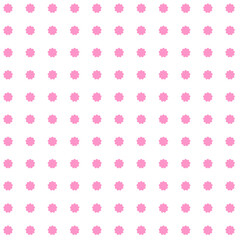 seamless pattern with hearts Seamless floral pattern with white Flowers and  pink background	
