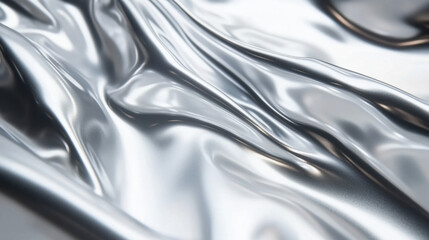 Abstract Silver Fabric Texture