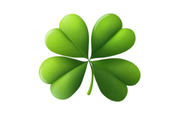 Four Leaf Clover Shows Luck with Nature's Beauty and Symbolism of Hope.