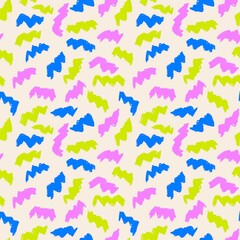 seamless color pattern with abstract elements