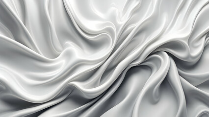 Naklejka premium Milk Splash Creating Illusion of Luxury Fabric Drape with Elegant Folds