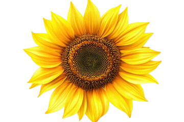 Fototapeta premium Sunflower Blooms Brightly Against Dark Background, Summer Beauty and Golden Hour