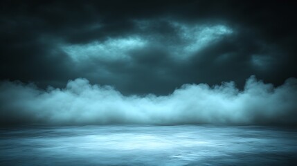 Obraz premium Cloudy Background with Fog Overlay for Compositing