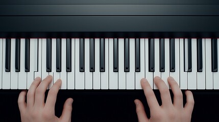 Individual skillfully playing the piano in a captivating performance reflecting passion and musical talent