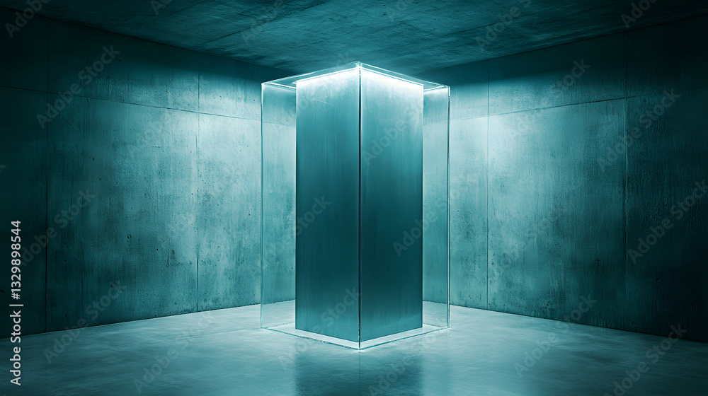 Poster bright room illuminated by soft light streaming through an open door creating a warm and inviting at