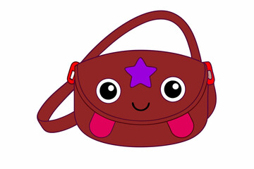 red bag with a smile