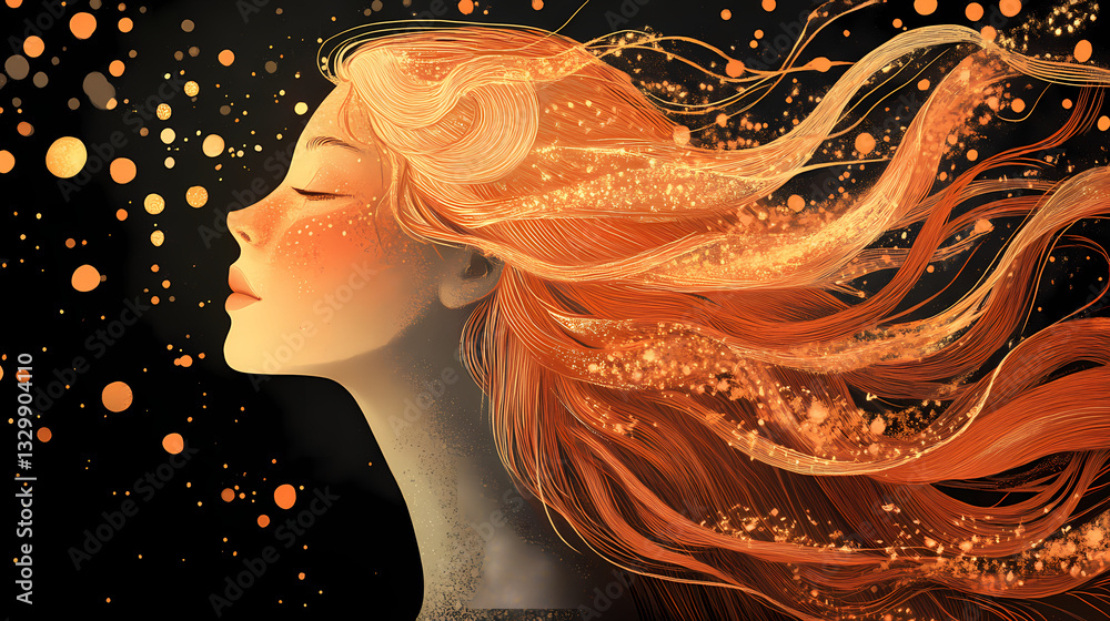 Canvas Prints a celestial journey through the mind illuminating the inner universe with ethereal patterns and radi