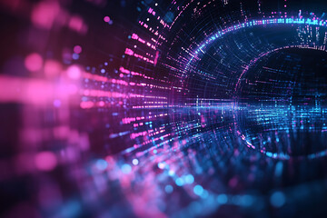 Abstract Futuristic Cyberwave Neon Background