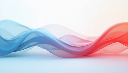 Elegant Abstract Blue and Red Wave Background - Modern Fluid Design