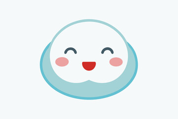 happy smiley face with egg
