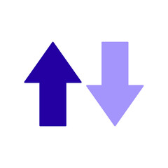 Icon a up/down, isolated against a clean background.