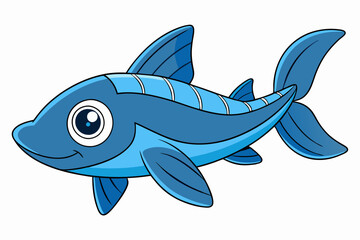 vector illustration of a cartoon fish