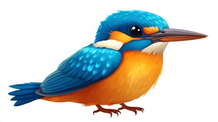 Fototapeta premium Kingfisher bird in action riverbank wildlife photography natural habitat close-up vibrant colors and details