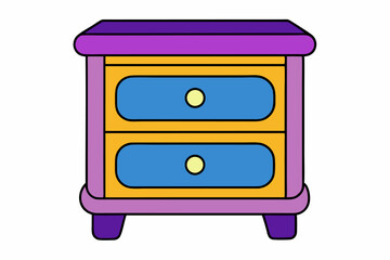 vector illustration of a wooden radio