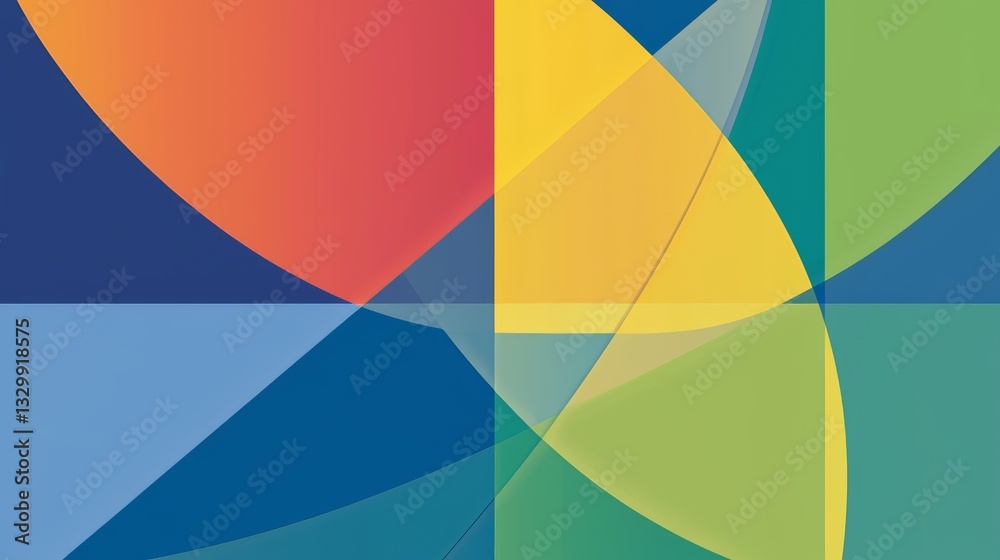 Leinwandbilder colorful abstract painting with a blue circle in the middle. the painting is a mix of different colo