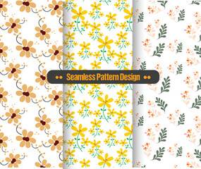 Set of vector seamless pattern. Endless texture can be used for wallpaper, seamless pattern collection, Decorative wallpaper.