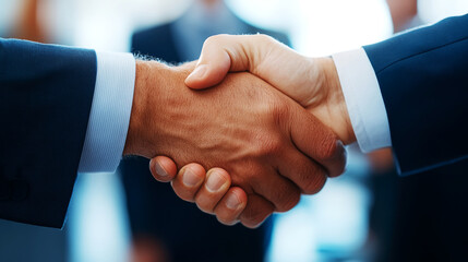 Team Business Planning Workflow Event in Office Environment Close-up View of Handshake Signifying Collaboration