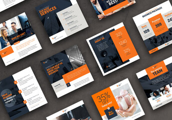 Business Consulting Social Media Post Layout Template