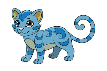 A Cute animal vector art in illustration on a white Background 