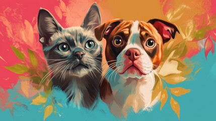 Fototapeta premium Charmingly advertise with a captivating dog in a stunning gigapixel showcase urban park visual campaign engaging environment creative concept