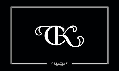 CK, KC,C , K, Abstract Letters Logo Monogram
