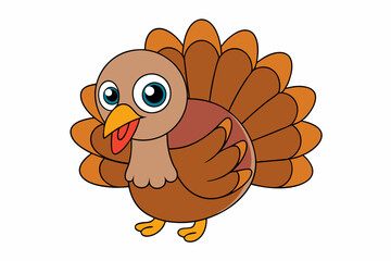 A Cute animal vector art in illustration on a white Background 