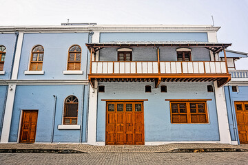 Vibrant Colourful Digital Art Illustration - Sri Aurobindo Ashram is a spiritual community located in union territory at White Town, Pondicherry also known as Puducherry, Tamil Nadu, South India.