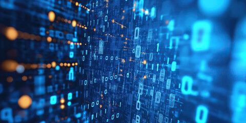 Obraz premium binary code background