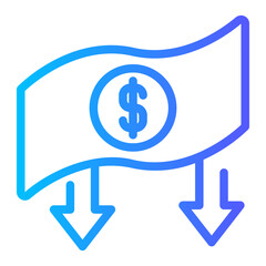 costs down Arrows icon
