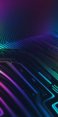 Abstract technology background. . Oil paint illustration.