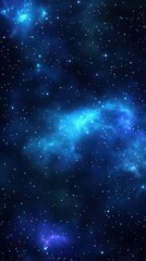 Naklejka premium Celestial Nebula: A Cosmic Tapestry of Stars and Nebulae