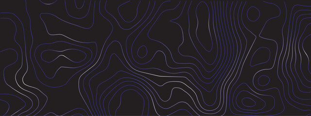 "A Bold, Colorful Topographic Map with Seamless Abstract Lines and Geometric Grids, Depicting Sea and Mountainous Terrain Against a Dark Black Background"
