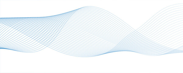 Abstract white and sky colour blend wave lines and technology background digital technology isolated geometric futuristic wave dynamic thin line, music dynamic gradient thin digital line. 