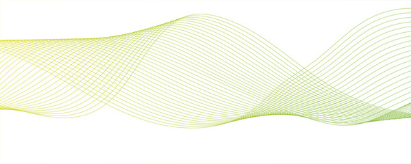 Abstract white  and  green blend wave lines and technology background digital technology isolated geometric futuristic wave dynamic thin line, music dynamic gradient thin digital line. 