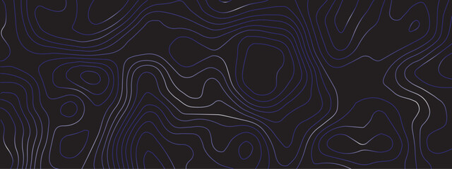 "Abstract Colorful Pattern with Seamless Lines and Topographic Map Design Featuring Sea and Mountainous Terrain in a Geometric Grid Style on a Bold Black Background"
