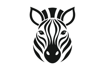 zebra head vector