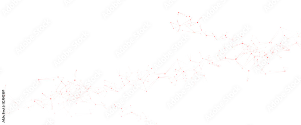 Aufkleber Vector Connect link background. global network technology concept. Digital technology futuristic internet network speed connection red background.
