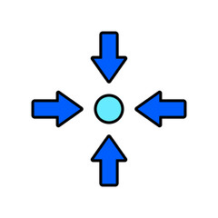 Icon a center, isolated against a clean background.