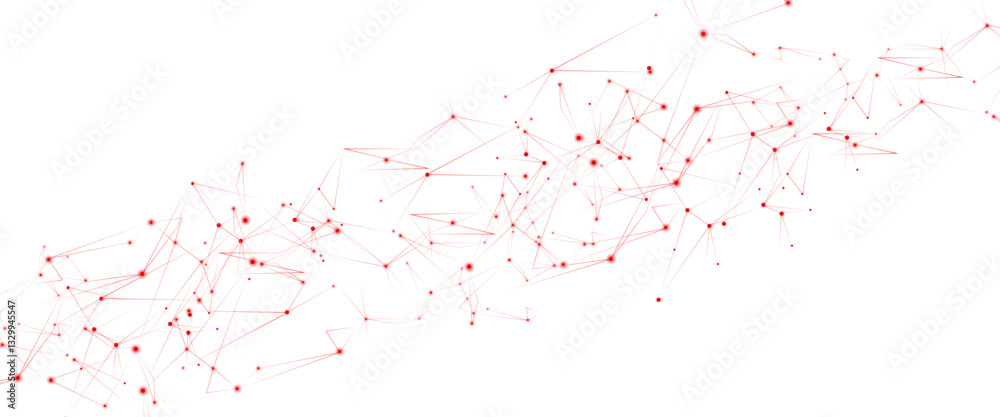 Aufkleber Vector Connect link background. global network technology concept. Digital technology futuristic internet network speed connection red background.